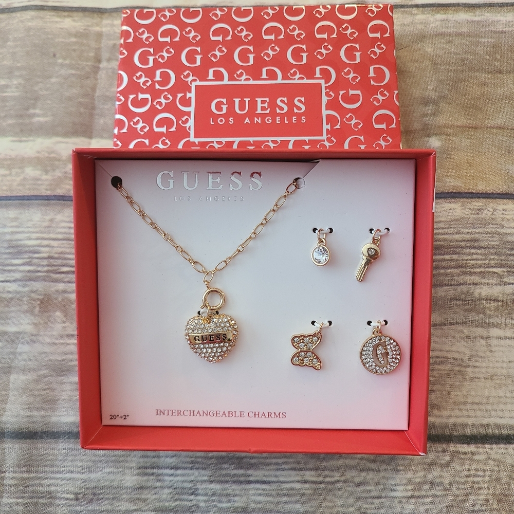 GUESS Interchangeable Charms Necklace Set